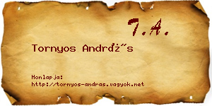 Tornyos András névjegykártya